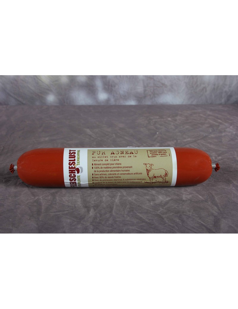 Pur Agneau au millet brun avec de la levure de bière : plus protéinés 400GR