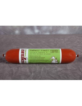 Canard frais cuisiné à l'amarante et aux fins morceaux de pommes : plus protéinés 400GR