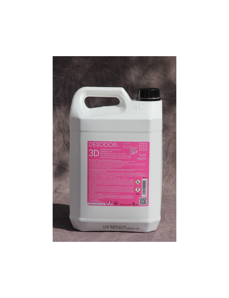 Desodor 3D Détergent Surodorant Désinfectant Tutti Frutti 5 Litres